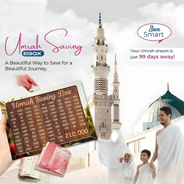 Umrah Saving Box 😍 | Premium Wooden Box |Flat 50% OFF ️🔥