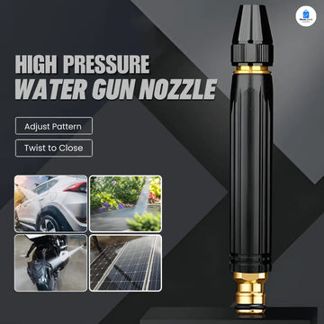 High-Pressure Water Spray Gun Nozzle + FREE Pipe Clamp